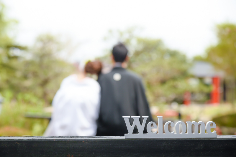 ＊ イニシャルオブジェを使用した撮影カット/和装編 ＊