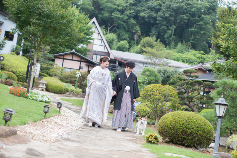 愛犬との撮影も出来ますよ♪
