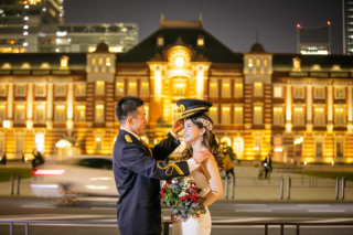 ご持参の制服でフォトウェディング♪