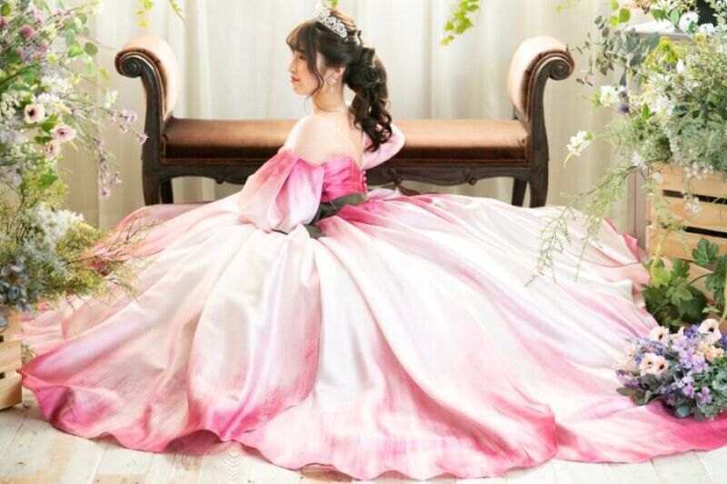 春にぴったりのピンクドレス❀