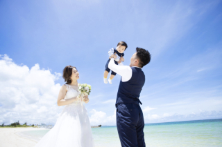 *お子様と一緒にフォトウェディング*