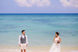 ＊恩納村安富祖ビーチ＊