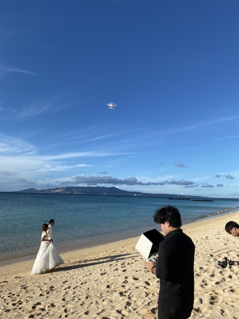 ドローン撮影ＩＮ安富祖ビーチ