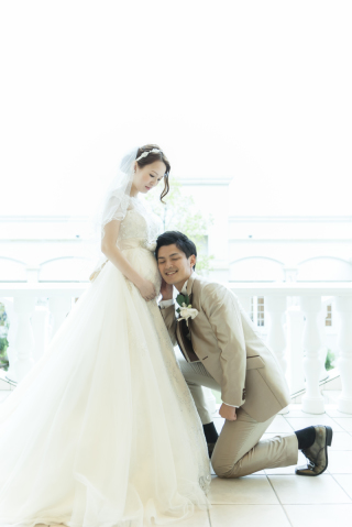 妊婦さんも安心♡ヴィラ・アンジェリカのウェディングフォト