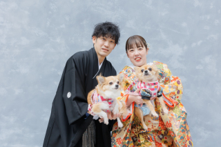 かぞくの一員、わんちゃんと一緒に