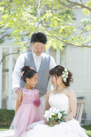 お子様も一緒にフォトウェディング