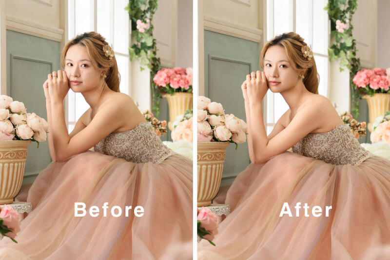 ＜NEW！撮影全データにレタッチサービスが12月1日スタート！＞