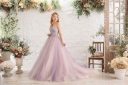 大人可愛い♡ローラアシュレイのラベンダーピンクドレス
