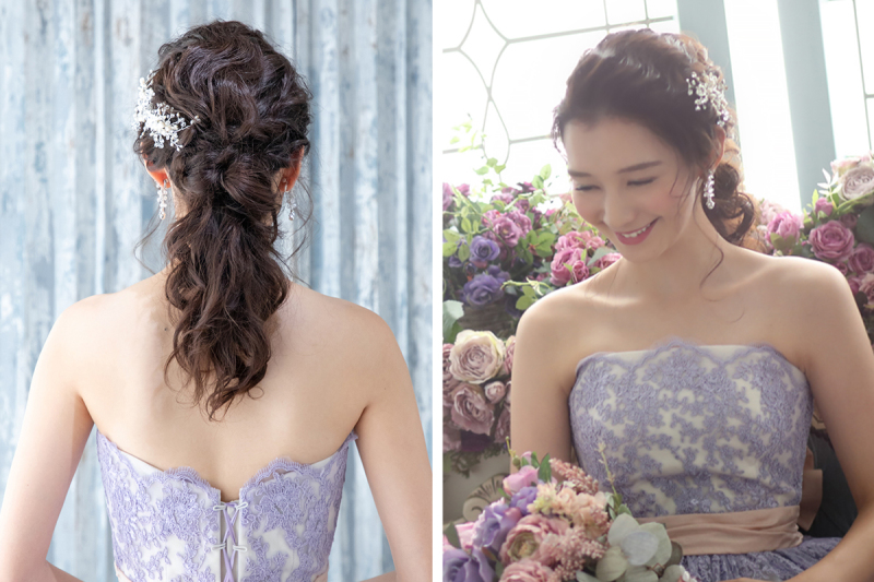 クラッシーモーヴウェディングおすすめヘアスタイル 公開日 年10月18日 らかんスタジオ藤沢トレアージュ白旗店 神奈川県でフォトウェディング探すならphotorait