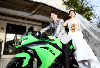 愛車とともに♡