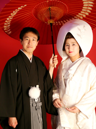 白無垢&おかつら&綿帽子♪