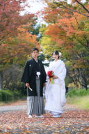 和装紅葉フォト♡