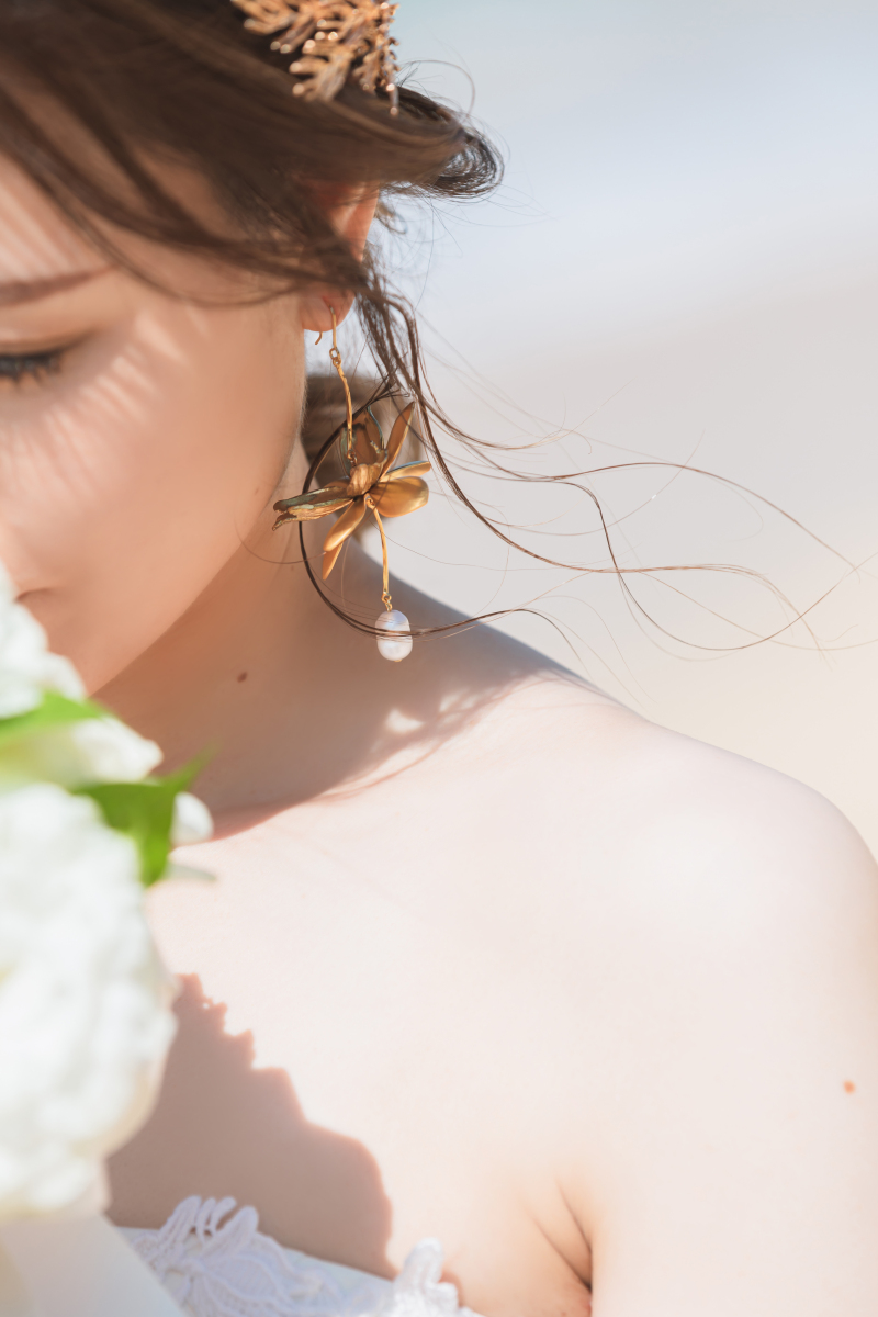 沖縄のロケーションで輝く!ドレス別ヘアコーディネートをご紹介