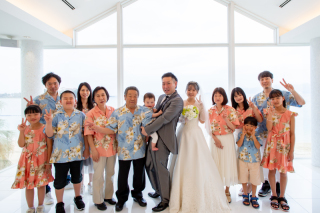 セレモニー付きプラン♡~ご家族もお揃い衣裳で一緒に祝福~