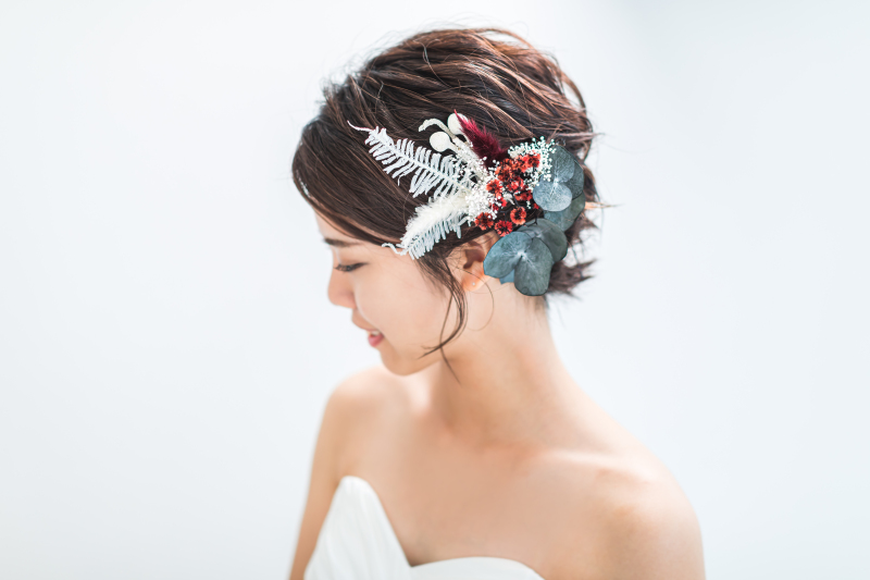 大人可愛いドライフラワーブーケ