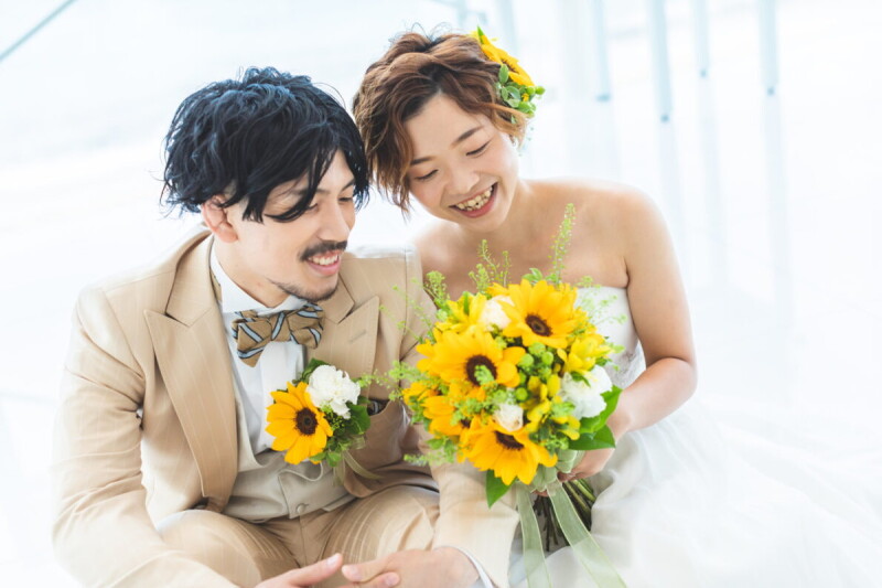 ビーチに映える♡生花ブーケのご紹介♪