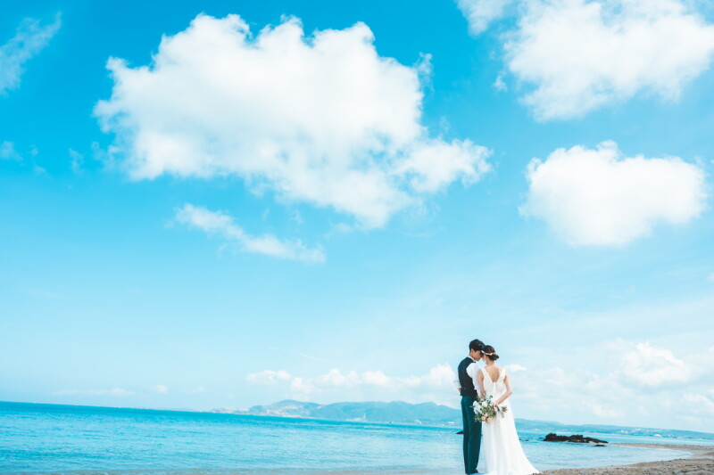 ビーチに映える♡生花ブーケのご紹介♪