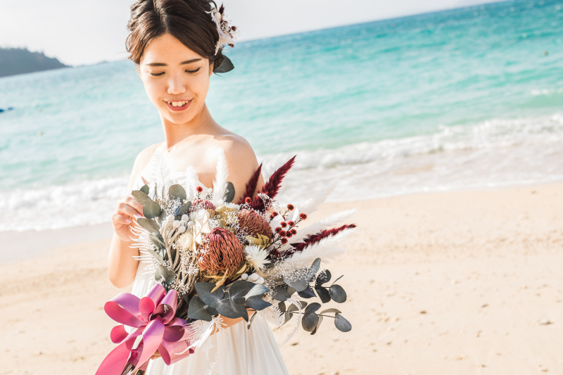 大人可愛いドライフラワーブーケ