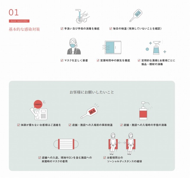 新型コロナウイルス感染拡大防止に対する取り組み