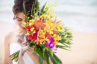 ウェディングフォトでのお花の魅力