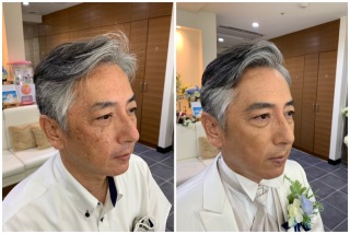 新郎様もヘアメイクは当たり前の時代!