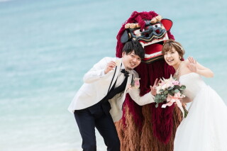 おめでたい♡琉球獅子との撮影はいかがでしょう?