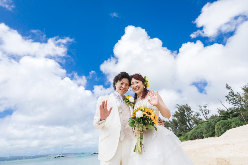 【新郎様も主役】沖縄の海風に負けない♪プロにお任せ『新郎ヘアセット&メイク』