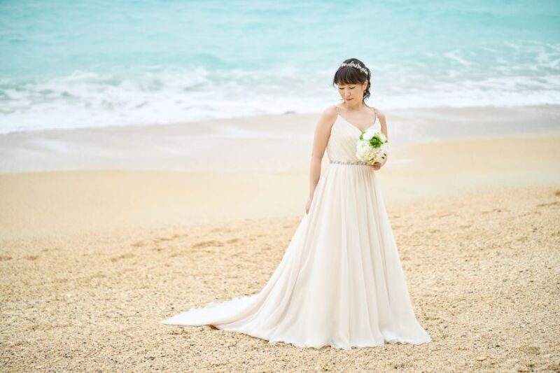 スレンダードレス＆ベージュのタキシード♡