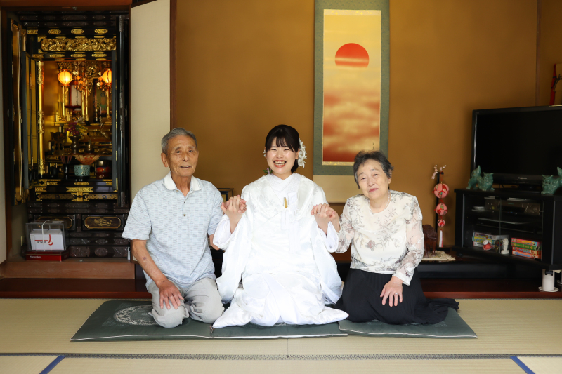 大好きな祖父母様のお家でフォト＊