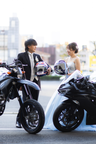 車や、バイクで撮影♪