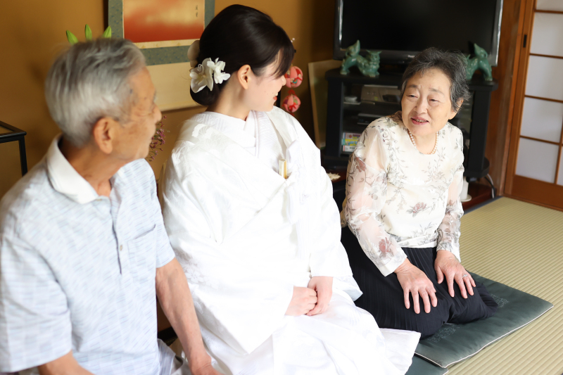 大好きな祖父母様のお家でフォト＊