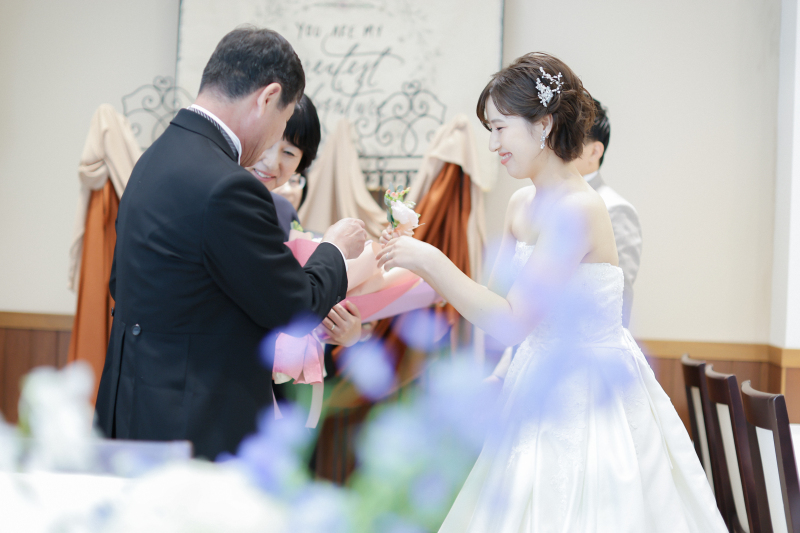 とっても可愛いテーブル生花♪