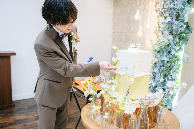 フォトウェディング×ケーキカット!?
