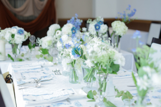 とっても可愛いテーブル生花♪