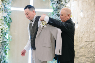 チャペルでのセレモニーフォト