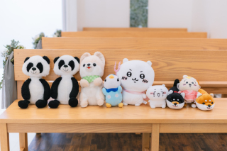 ぬいぐるみと一緒に撮影♡