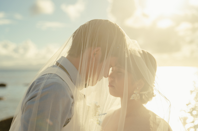 ベールを使った撮影