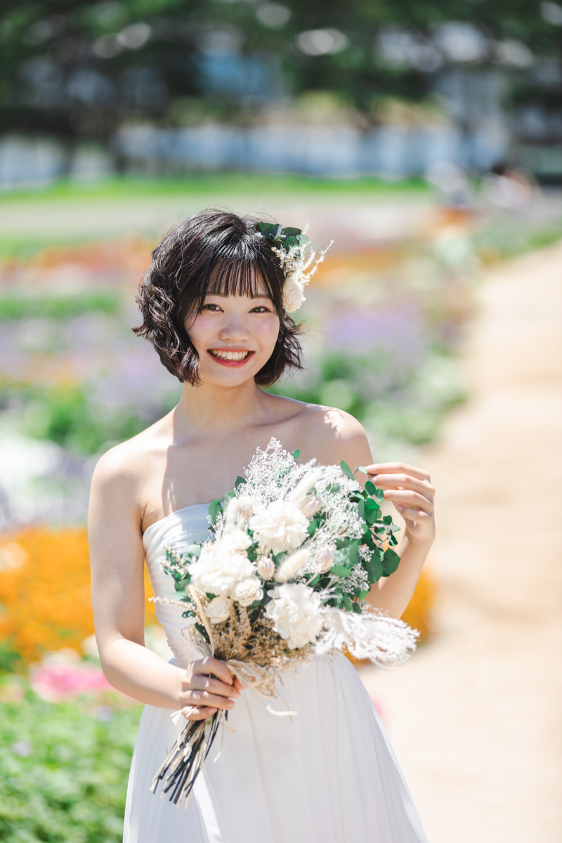 花嫁さんのヘアアレンジは前髪が大事!