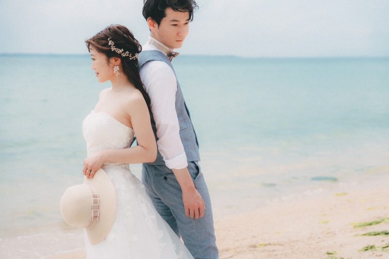 プランに迷った方は当サロン一番人気のビーチとグリーンが撮れるプランはいかがですか