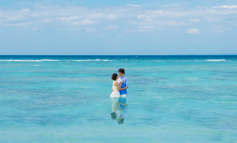 【まるで海外？！】ウォーターイン撮影をしたら絶対オススメ！ウユニ塩湖風加工
