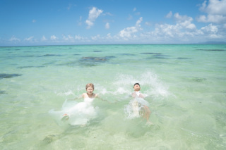 ウユニ塩湖風加工