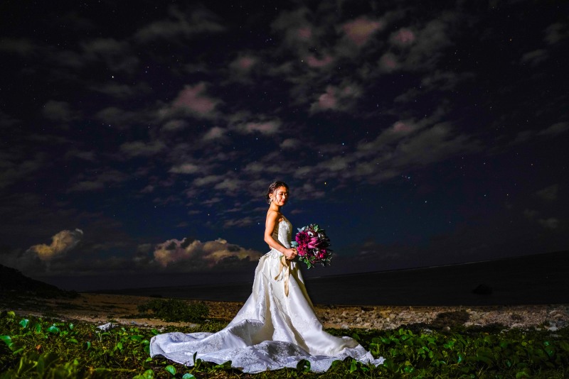 星空ウェディングフォト