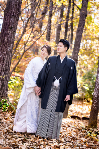 紅葉ロケーション×白無垢の魅力