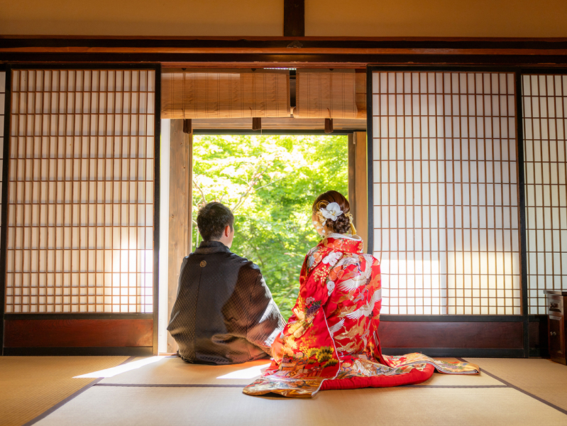 新緑ロケに映える和装フォト♪