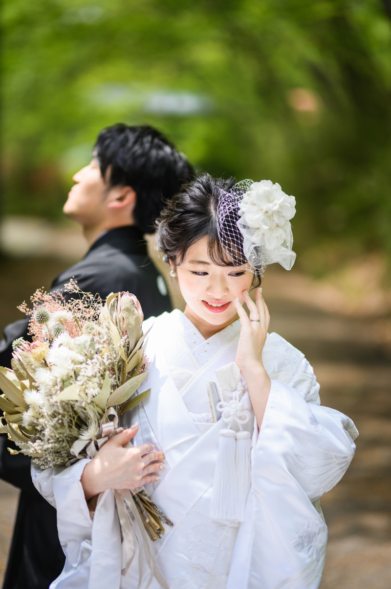 伝統的で美しい”白無垢”