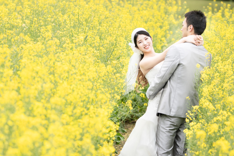 4月菜の花畑・洋館ロケ