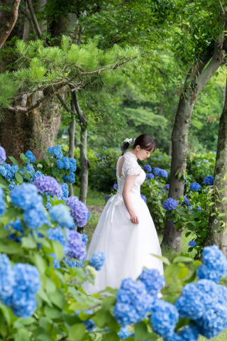 【豪華特典あり】涼しげな紫陽花ロケ