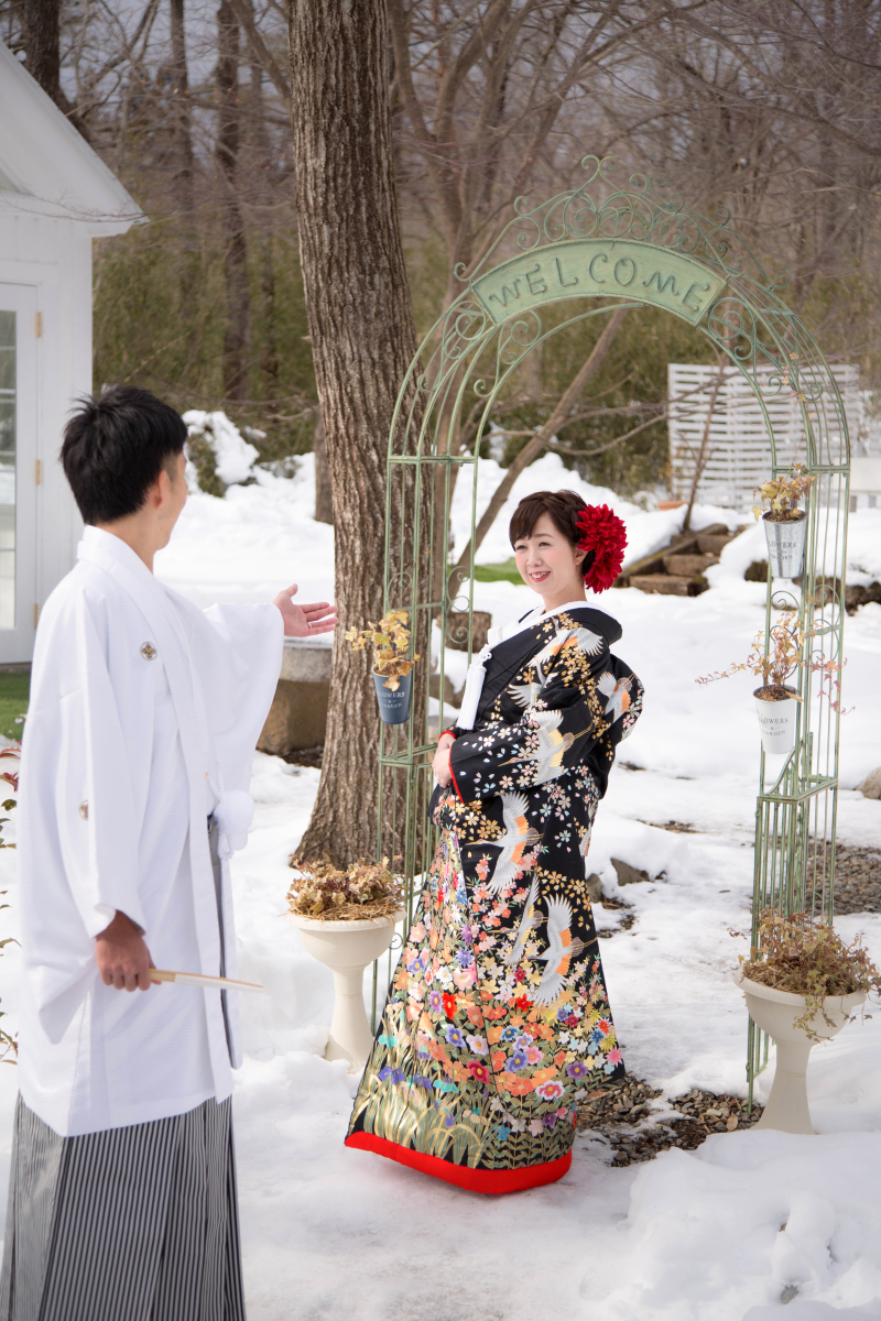 ★冬季限定★雪と和装