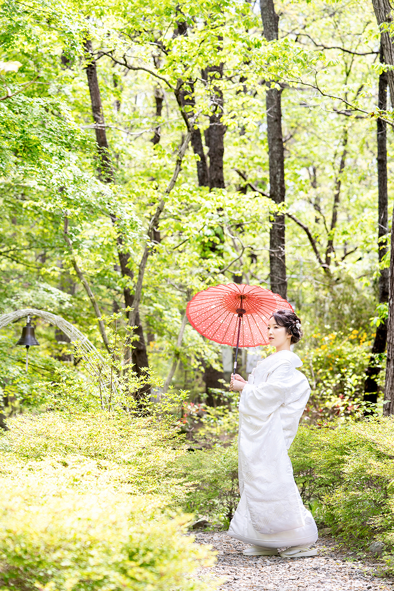 新緑ロケに映える和装フォト♪