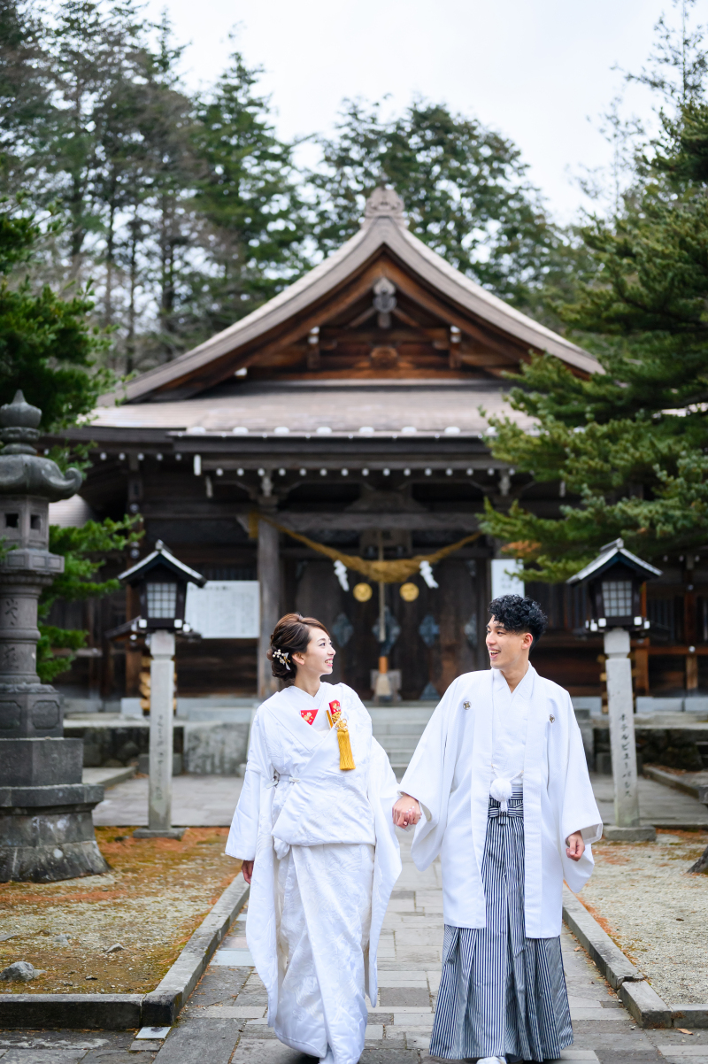 ”那須温泉神社”晴れやかな和装姿で